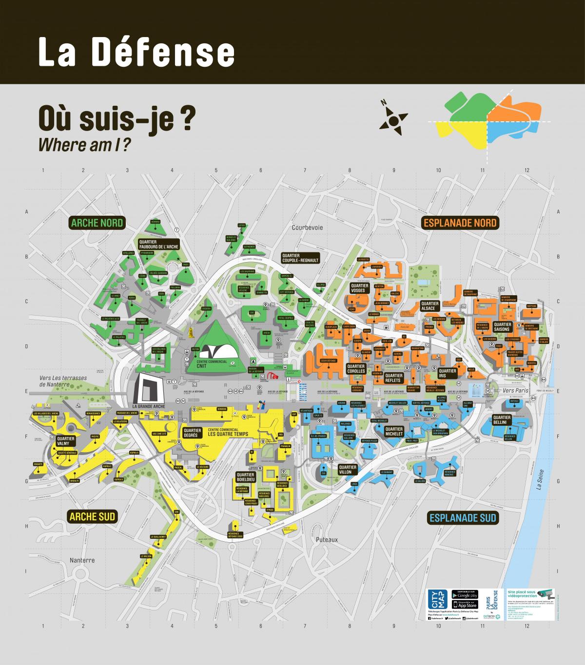 地图La Défense