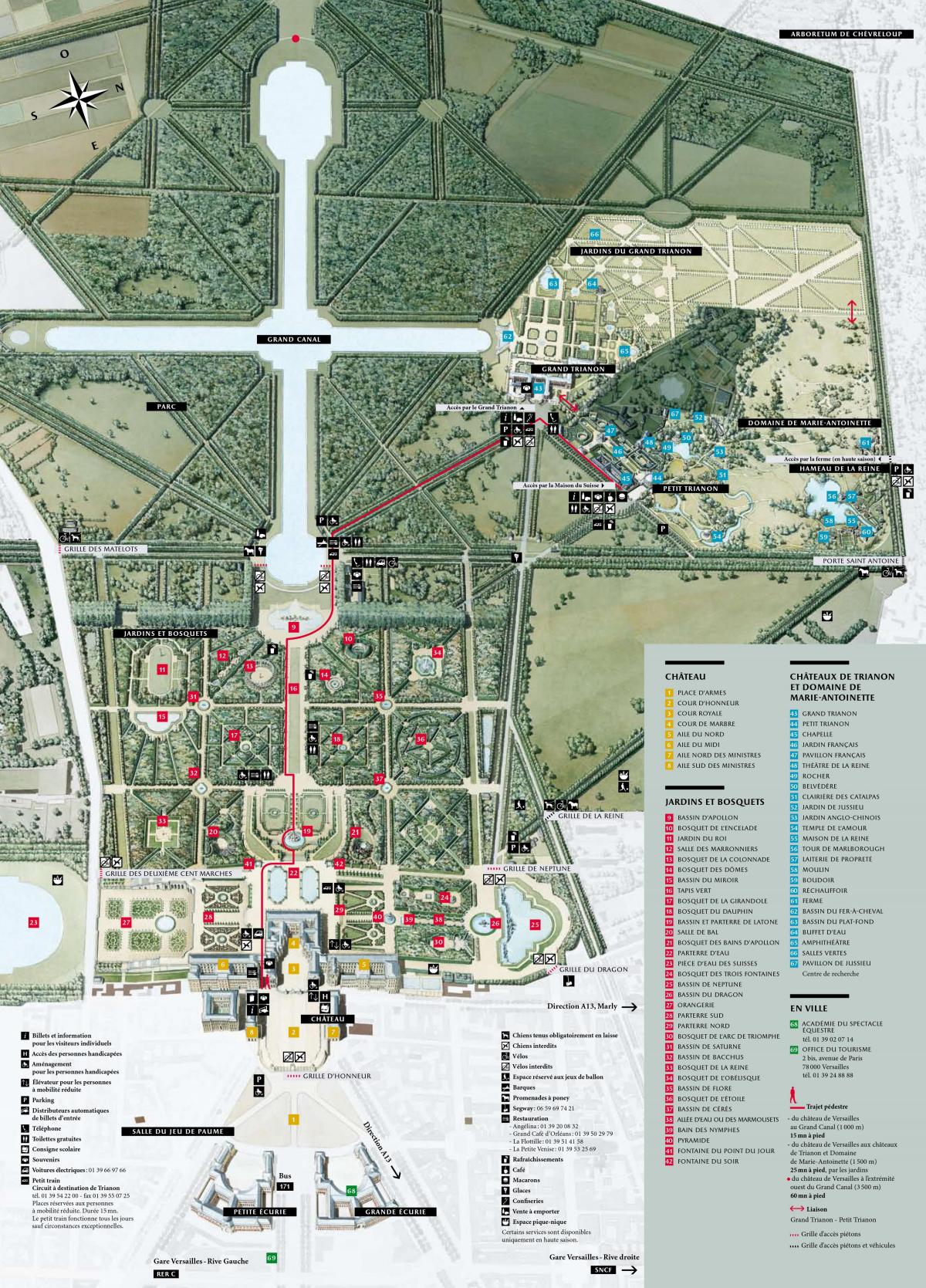 地图凡尔赛宫殿