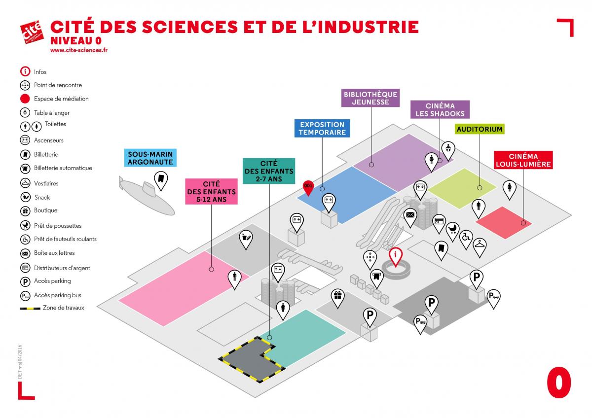 地图Cité des Sciences et de l工业