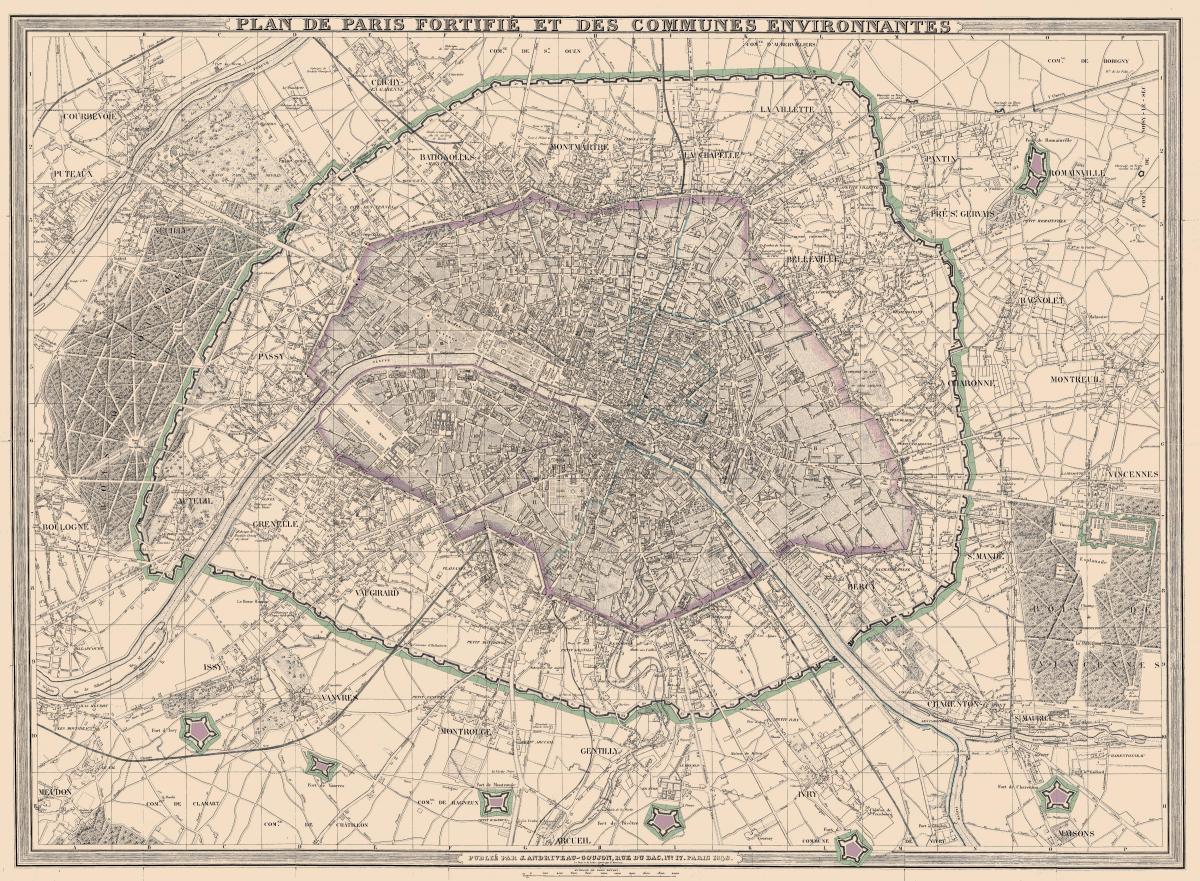 巴黎地图1850