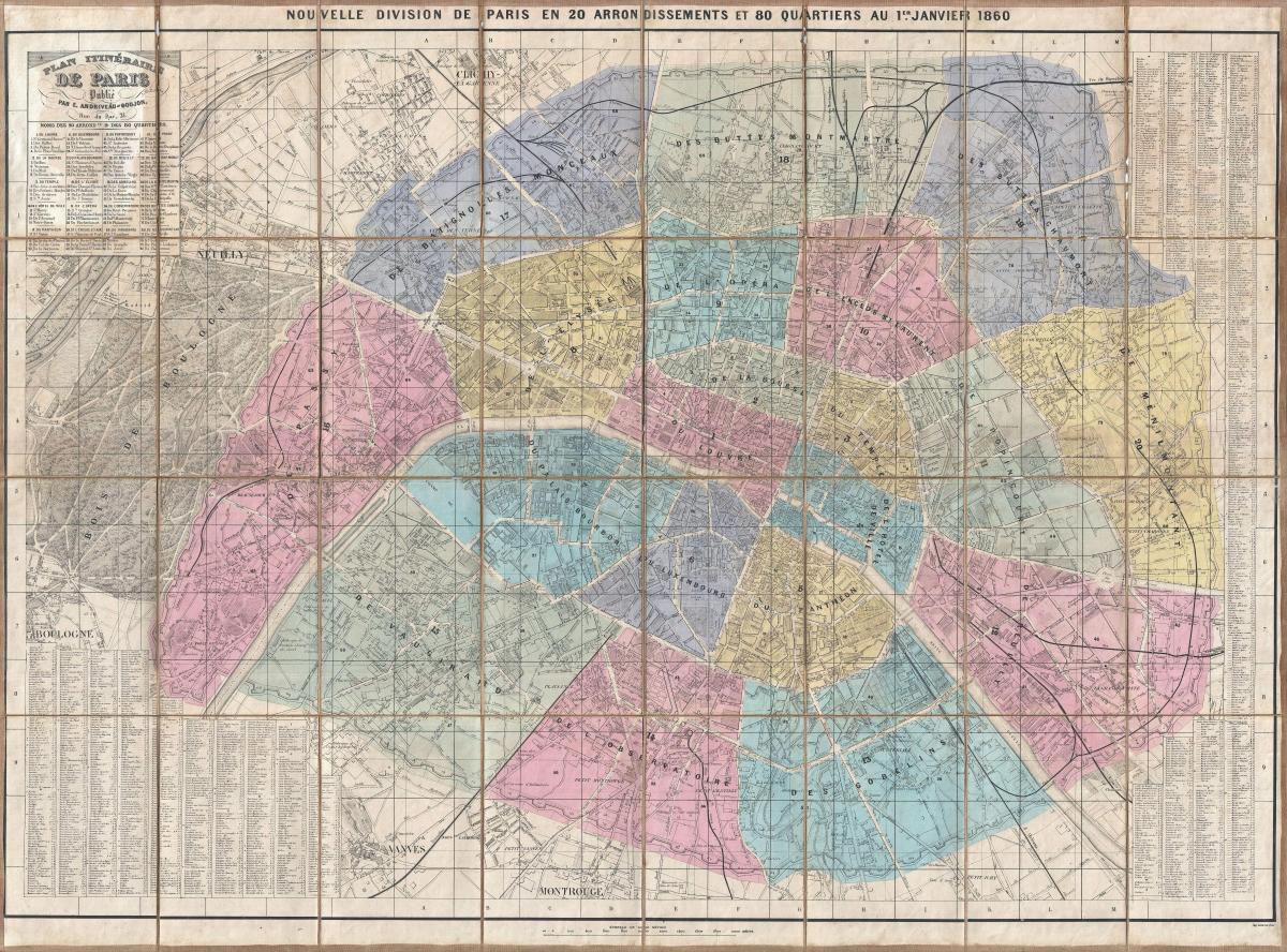 巴黎地图1860