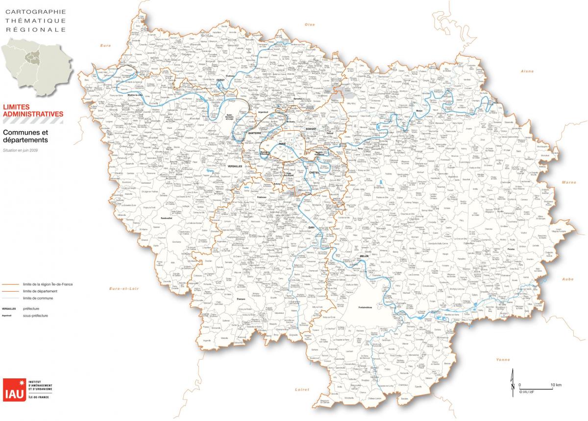 地图Ile-de-法国
