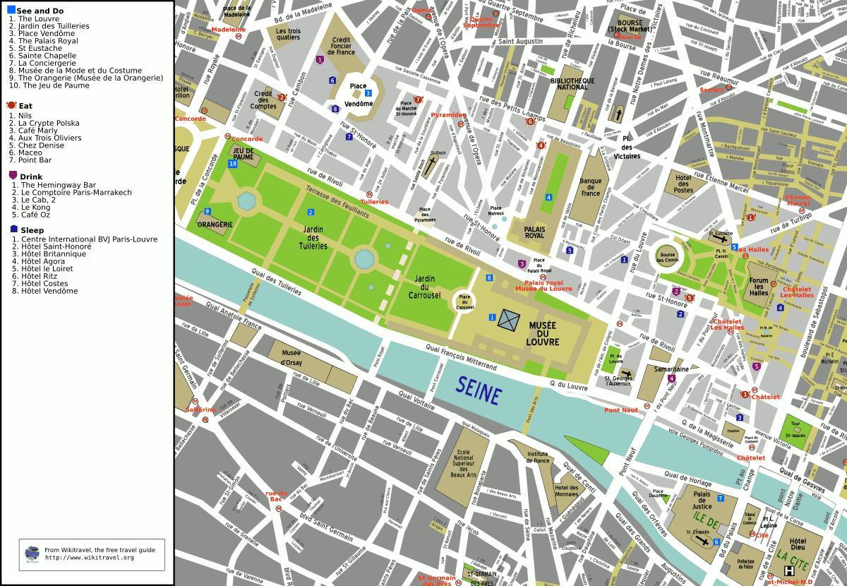 地图第1区的巴黎