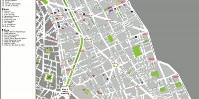 地图第11区的巴黎