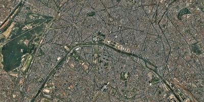 地图，卫星巴黎