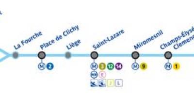 巴黎地图线地铁13