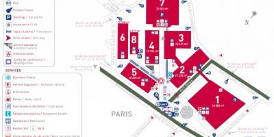 地图上的巴黎展览会