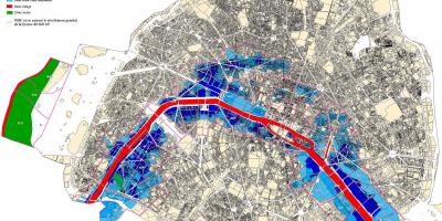 巴黎地图洪水