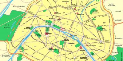 地图上的巴黎车站
