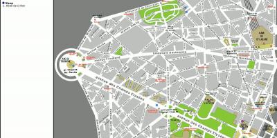 地图上的巴黎第8区