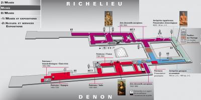 地图卢浮宫博物馆1级