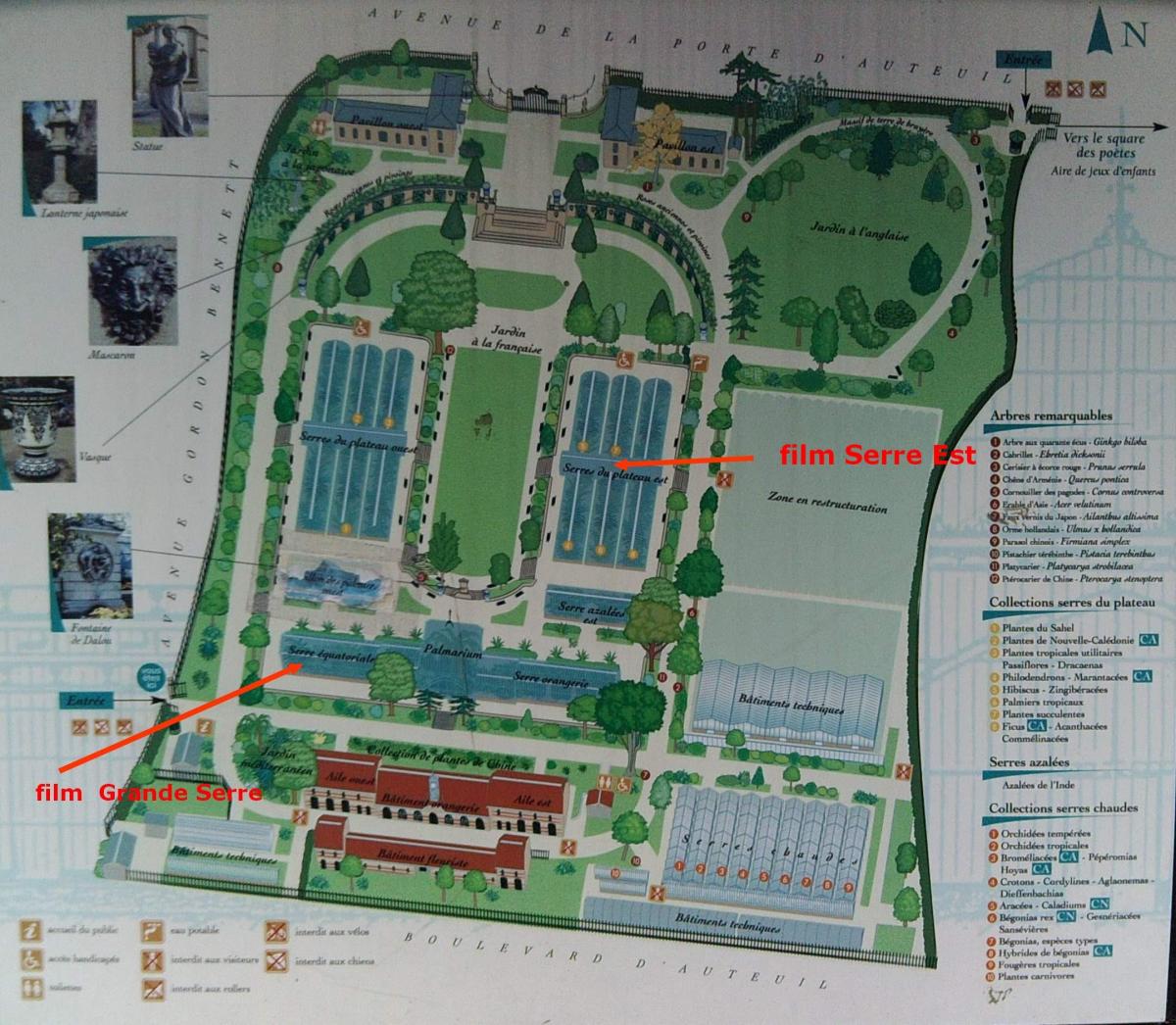 地图Jardin des塞尔d奥特伊玛