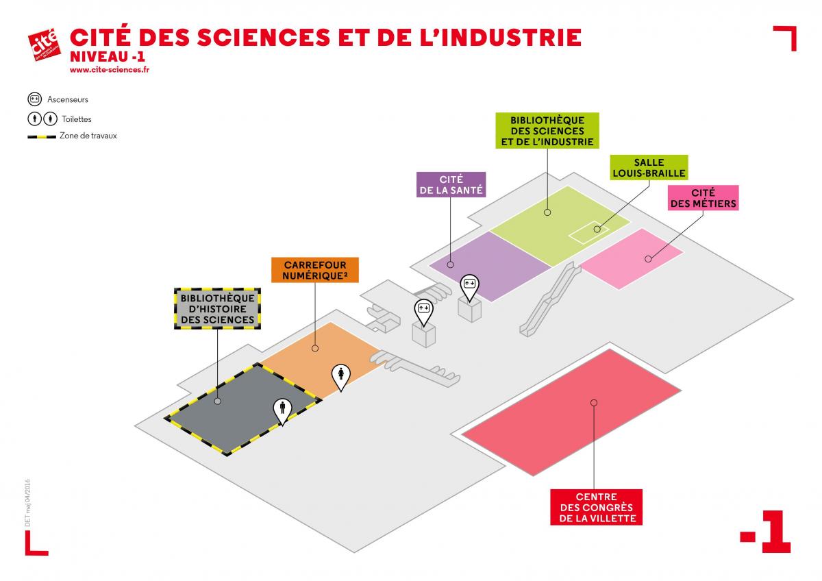 地图Cité des Sciences et de l工业级-1