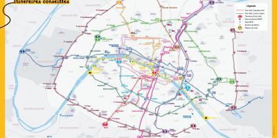 巴黎地图骑自行车