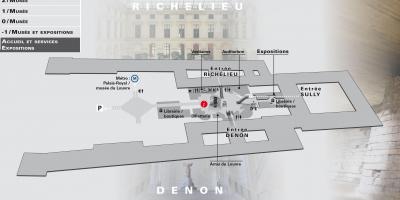 地图卢浮宫博物馆的水平-2
