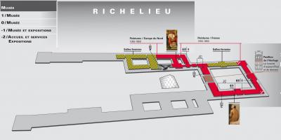 地图卢浮宫博物馆的级别2