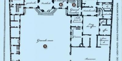 地图上的酒店马提尼翁